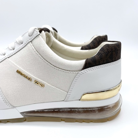 Michael Kors MK Allie Trainer Logo Print Sneakers - Picture 15 of 16